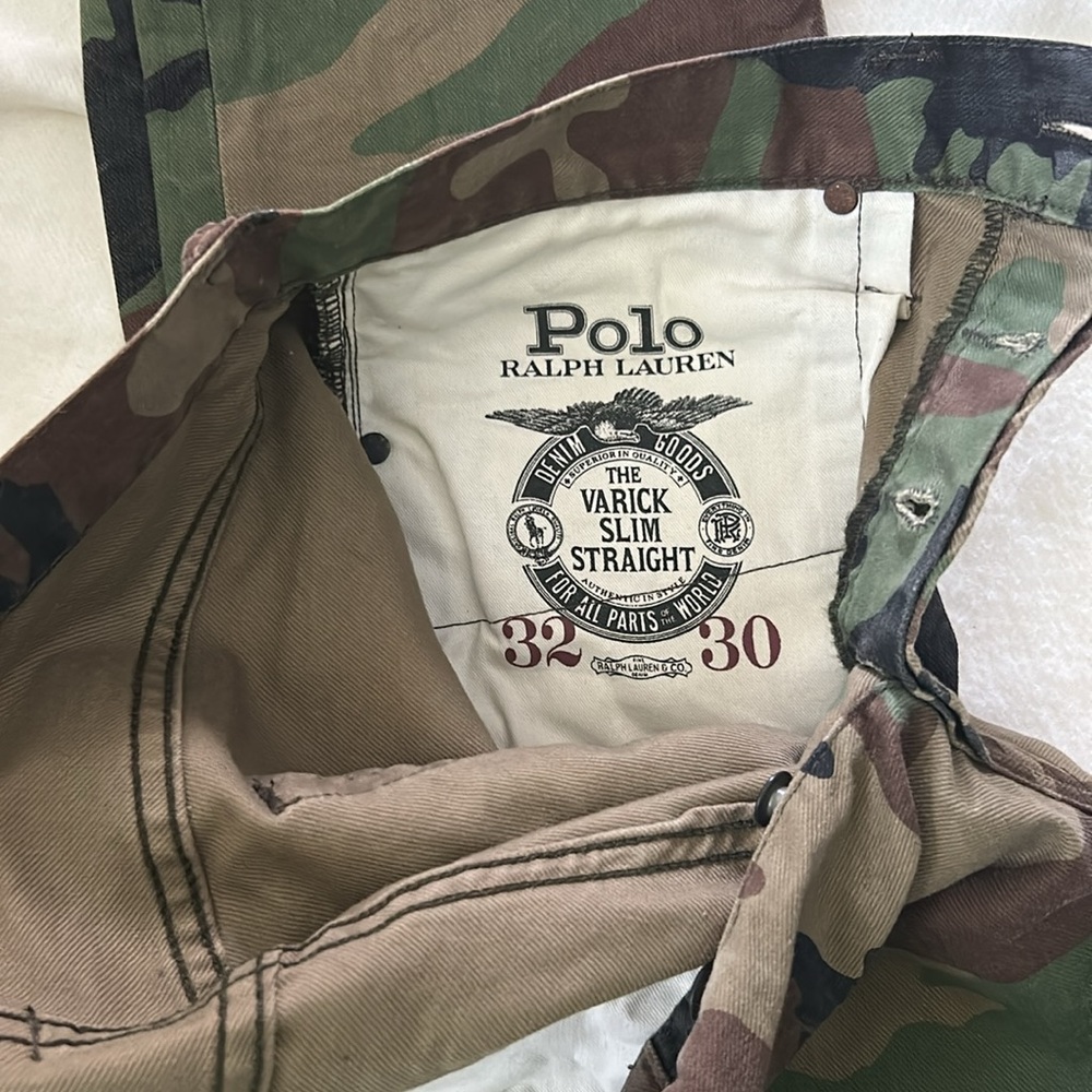 Polo Ralph Lauren Military Army Camouflage 32/30 - Picture 6 of 8
